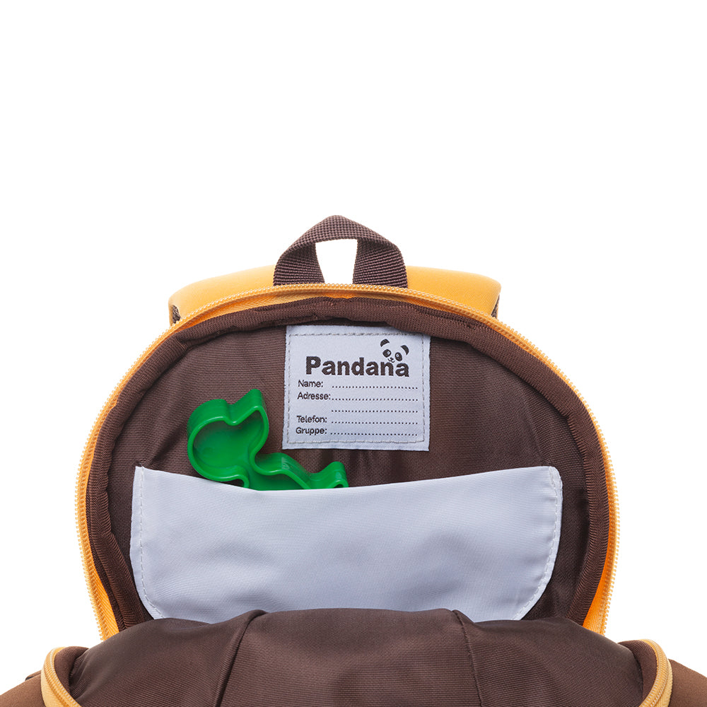 Pandana Kinderrucksack Lenny Löwe mit Brustgurt für Jungen und Mädchen ab 2 Jahren - Pandana